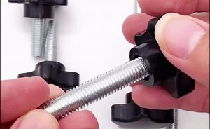 M6 x 50mm 4 Pcs Knurled Thumb Screws Carbon Steel Knob Handle Tighten Star Clamping Screw Machine Plastic Grips