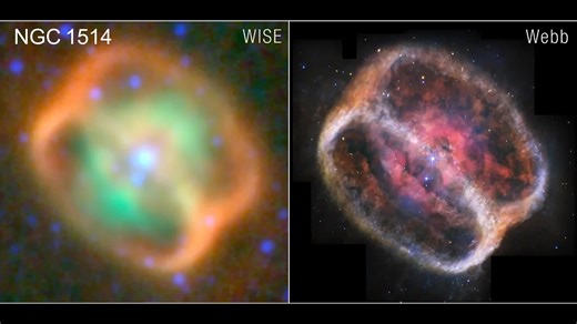 NGC 1514: Dying Star’s Intricate Dust Rings Revealed. JWST captured the planetary nebula NGC 1514 in fine detail, revealing rings of dust clumps and holes punched through by faster stellar winds. It’s a striking look at how stars eject material at the end of their life. #NASA, #JWST, #SpaceX, #spaceexploration, #viralreelsシ | Astrophysics and cosmology