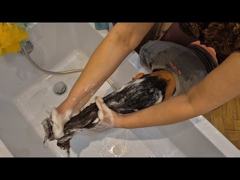 ASMR Mom Washes My Long Hair 🫧💆‍♀️ Lots of Foam & Deep Scalp Massage | No Talking