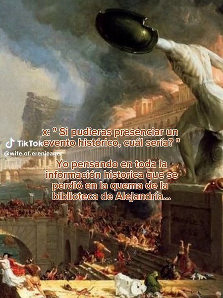 la quema de la biblioteca de Alejandría 😩 #CapCut #history #historia #fyp #alejandria #biblioteca #antique #fypage #curiosidades #historytiktok #bibliotecadealejandría #historytok #ancienthistory #ancien #ancientcivilizations #ancientgreece #roma