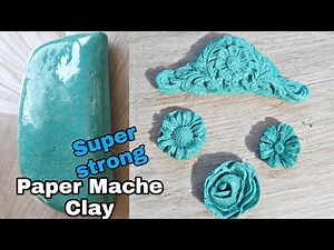#papermacheclay SUPER EASY AND BASIC RECIPE OF PAPER MACHE CLAY|| HOW TO MAKE PAPER CLAY: