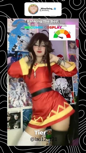 Ranking Megumin Cosplay | #dança #trend #ranking #trending #shorts #dance #cosplay #anime