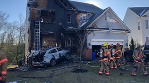 Officials: Car battery explosion led to house fire in Middle River