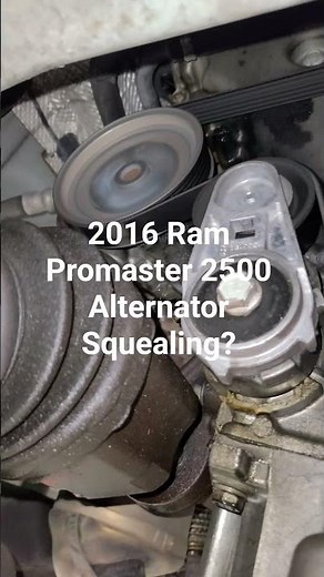 Alternator squealing on a Ram Promaster 2500? Check out how to repair it! #automobile #diy #mechanic