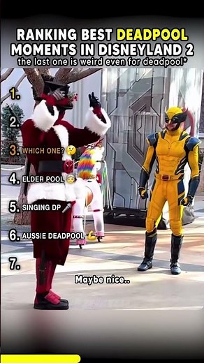 Best Deadpool Moments In Disneyland 2 #shorts #usa #disneyland