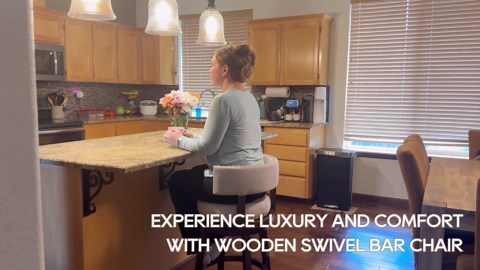 COLAMY Modern Grey Swivel Bar Stools Set of 3, 25" Counter Height Barstools with Back, Upholstered Wood Kitchen Island Chairs, Ergonomic & Heavy Duty 300 lbs, Stylish Nailhead Trim for Home Bar