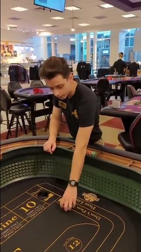 How to handle dice on a craps table #casino #craps