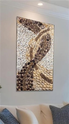 Sustainable shell art for ocean lovers 🐚🌊💙