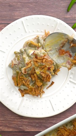 The Only Green Bean Casserole Recipe I’ll Ever Make Again!⁠ ⁠ ✨Comment RECIPE and I will DM you the link to the recipe✨⁠ ⁠ 🔗 https://www.plainchicken.com/cracked-out-green-bean-casserole/ | Plain Chicken