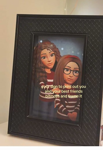 Print and Frame Bitmojis with Your Best Friends