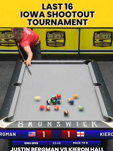 Justin Bergman vs Kieron Hall - Ozone Billiards Match