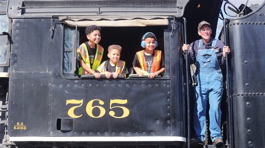 'Coolest thing ever': Young train enthusiast among first to see steam engine return to CVSR