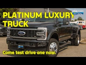 2025 Ford F-450 Platinum Review: High Output Diesel Power & Ultimate Luxury | MSA Ford