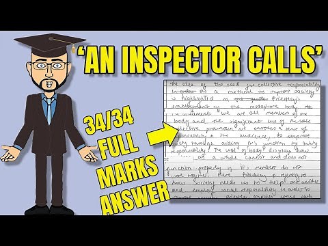 100% Full Marks Real Literature Exam Answer: 'An Inspector Calls'