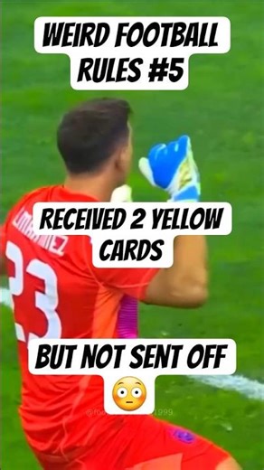 NO Red after he got 2 Yellow Cards?! 🤯 | Weird Rules #5