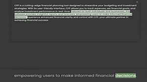 strategies. With its user-friendly interface, CFP allows you to track expenses, set financial goals