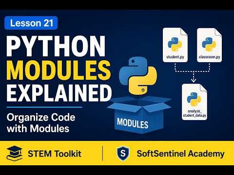 Python Modules Explained | Organize Code with Modules | Learn Python in 5 Minutes | STEM Toolkit