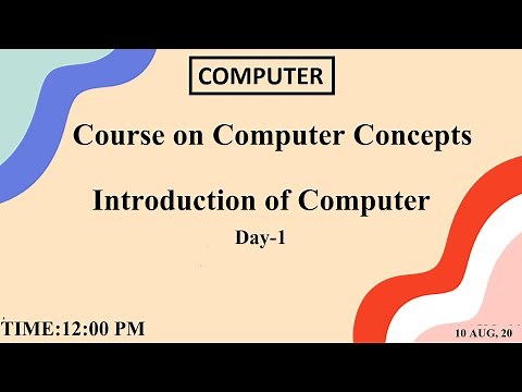 Computer | CCC | Day-1 | Introduction of Computer | by Computer Baba | 12:00 PM