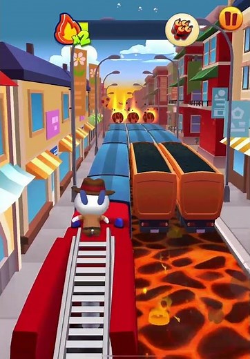 Streamer Tom 🐱 and Explorer Hank 🐶 in Lava Escape event 🌋 Talking Tom Gold Run Gameplay 🔥