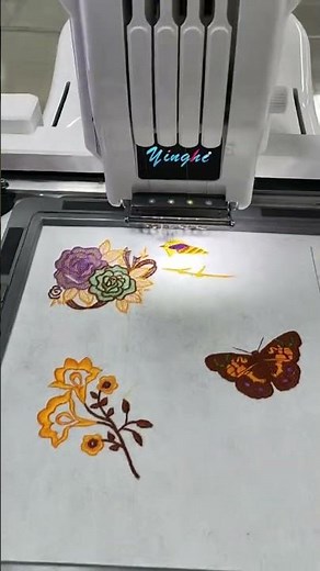 🚩 Yinghe 401 table type small auto embroidery machine #yinghe #embroidery #monogram