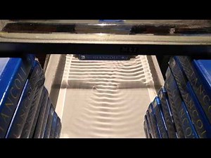 Ripple Tank 13b Diffraction Through Large Opening Variable Wavelength