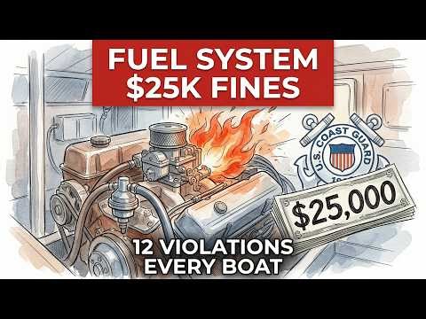 12 Gasoline Fuel Violations - Coast Guard EPA $25,000 Every Inboard Boat (2026 Rules)