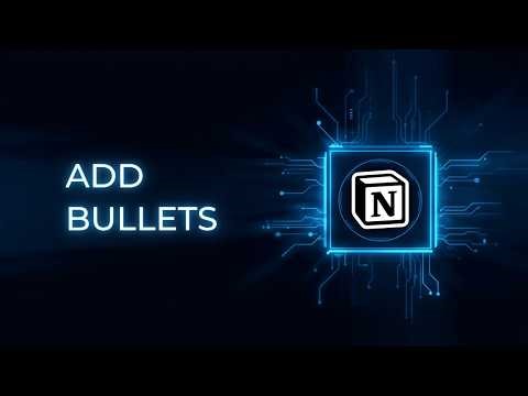 How to Add Bullet Points in Notion