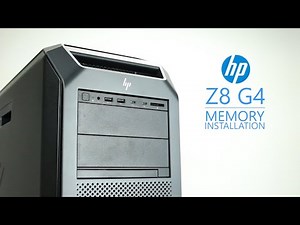 HP Z8 G4 Memory Installation