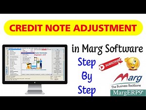 CREDIT NOTE ADJUSTMENT IN MARG SOFTWARE