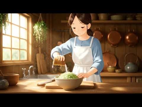 Primitive Chinese life in the village | traditional Stone House cooking, Ghibli-style 