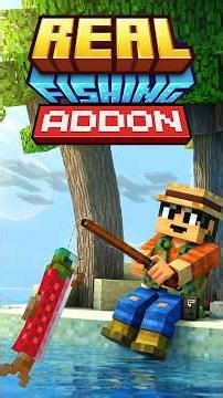 NOW FISHING IN MINECRAFT IS MORE REALISTIC! 🎣💥 Real Fishing Addon
