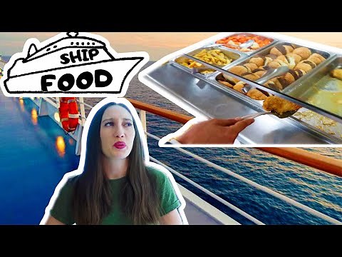CRUISE SHIP FOOD- WHAT CAN CREW EAT ON BOARD A CRUISE SHIP - FOOD VLOG