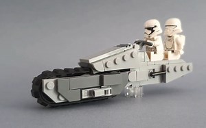 乐高 星球大战 MOC 第一秩序履带飞车拼搭教程 LEGO STAR WARS First Order Treadspeeder