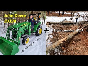 John Deere 2032R: Impressions + Felling a Tree