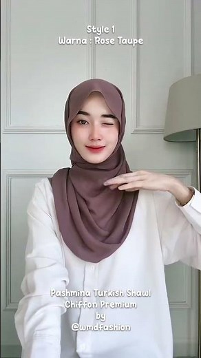 tutorial pashmina simple for daily🤍 #tutorialhijab #tutorialpashmina #pashminaceruty
