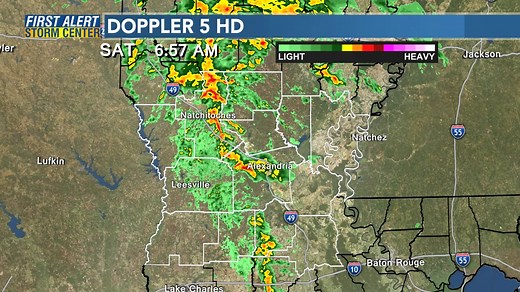 Here is a look at your 7am radar! | KALB News Channel 5
