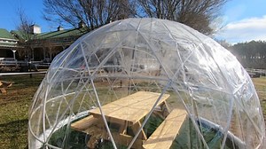 Veritas Vineyard and Winery using igloos to keep people warm this winter
