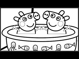 Peppa Pig Baby Alexander Coloring Book Pages Art Colors For Kids with Colored Markers