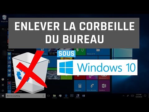 Comment enlever la corbeille du bureau Windows 10