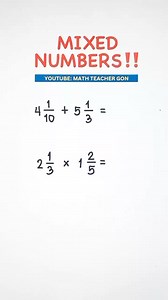 Add and Multiply Mixed Numbers‼️ #basicmath #mathtutor #mathtutorial #MathTrick #mathteachergon #mathhacks #MathTutor #mathematics #teachergon #math #mathreview #mixednumbers | Ako si Teacher Gon