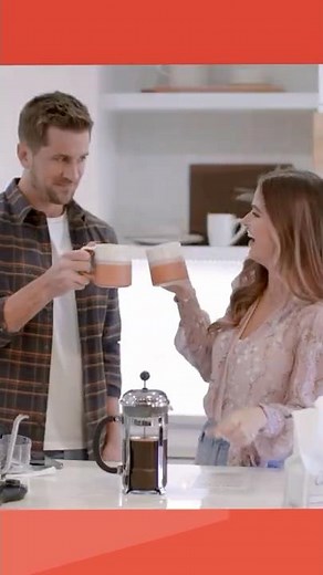 Bachelorette's JoJo & Jordan Make French Press Coffee from Their Wedding Registry | The Knot #shorts