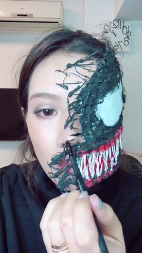 😍🥰😘 My Venom Makeup #VenomMode @Sony Pictures Thailand #มหาศึกอสูร อหังการ #ยัยฟ้า #ไลฟ์สไตล์ยัยฟ้า