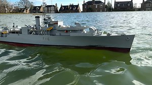 HMS Amethyst 1:48 scale first run. | Dundee Model Boat Club