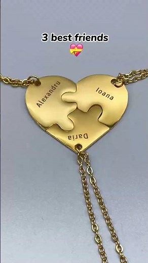 Surprise Unboxing: Cute BFF Necklaces for Best Friends/Family. #short #gift #friendship #jewelry