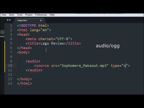 Cara Menambahkan Suara Pada Halaman Website Dengan HTML - Programming Tutorial