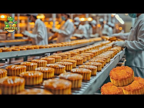 How Mooncakes Are Made in Factory | Mooncake Factory Process