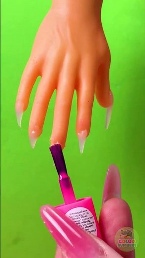 💅 DIY Barbie Nails 🔥 Made With Glue Gun Magic! ✨