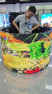 96K views · 905 reactions | cylindrical shapes Rental LED display....