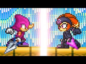 Espio The Chameleon vs Shade The Echidna | Sonic Sprite Battle Animation