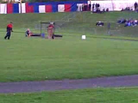 Stunt woman set on fire